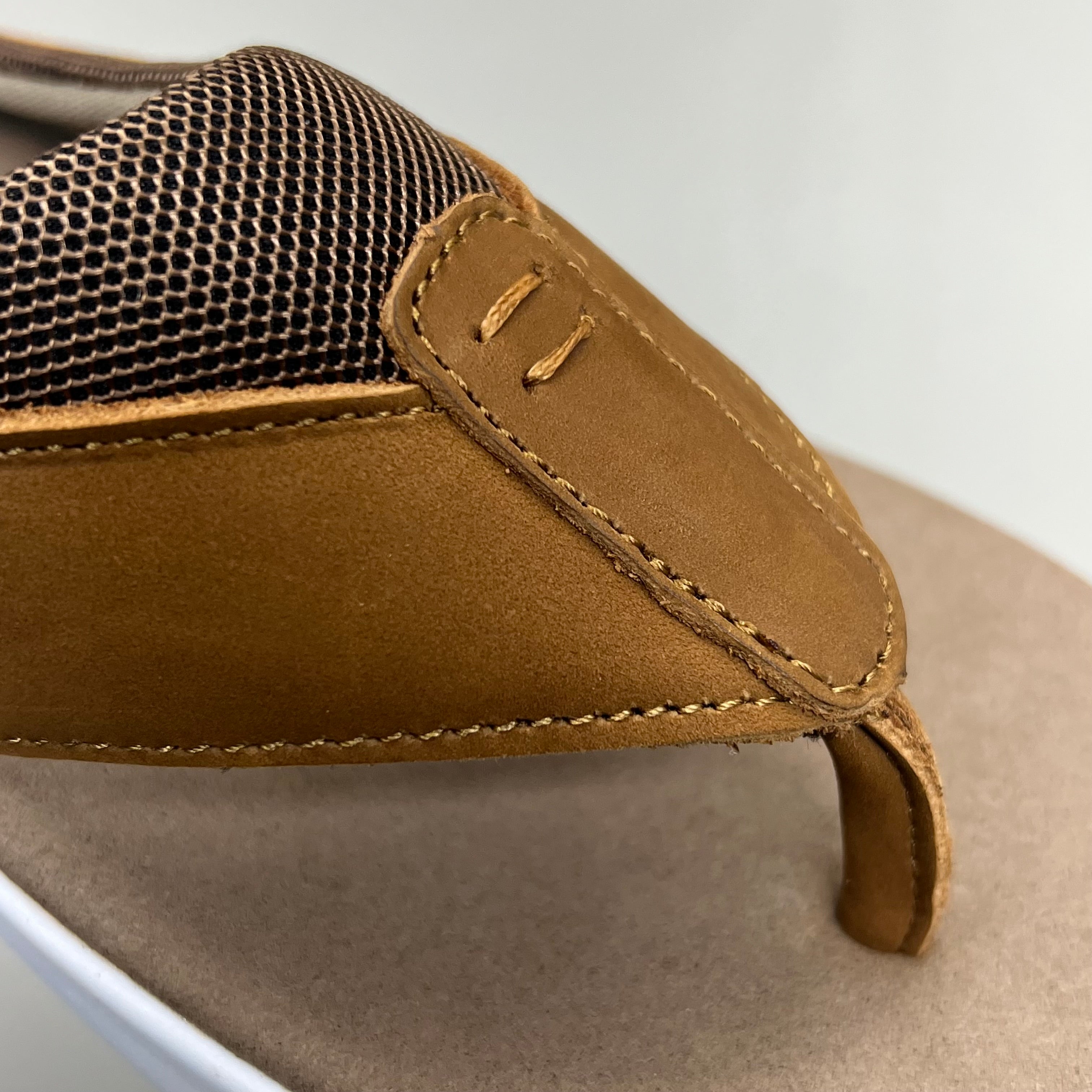 PROPET Easton Cushion Flip Flop Sandal Leather Men's Sz 9.5 XX(5E) Tan MSV011P