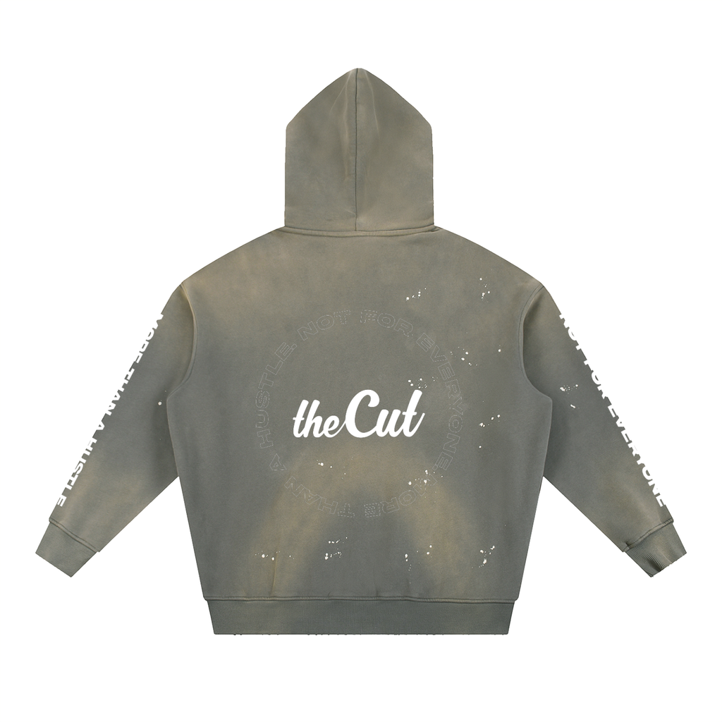 Not for Everyone Vintage Washed Frayed Fleece Hoodie
