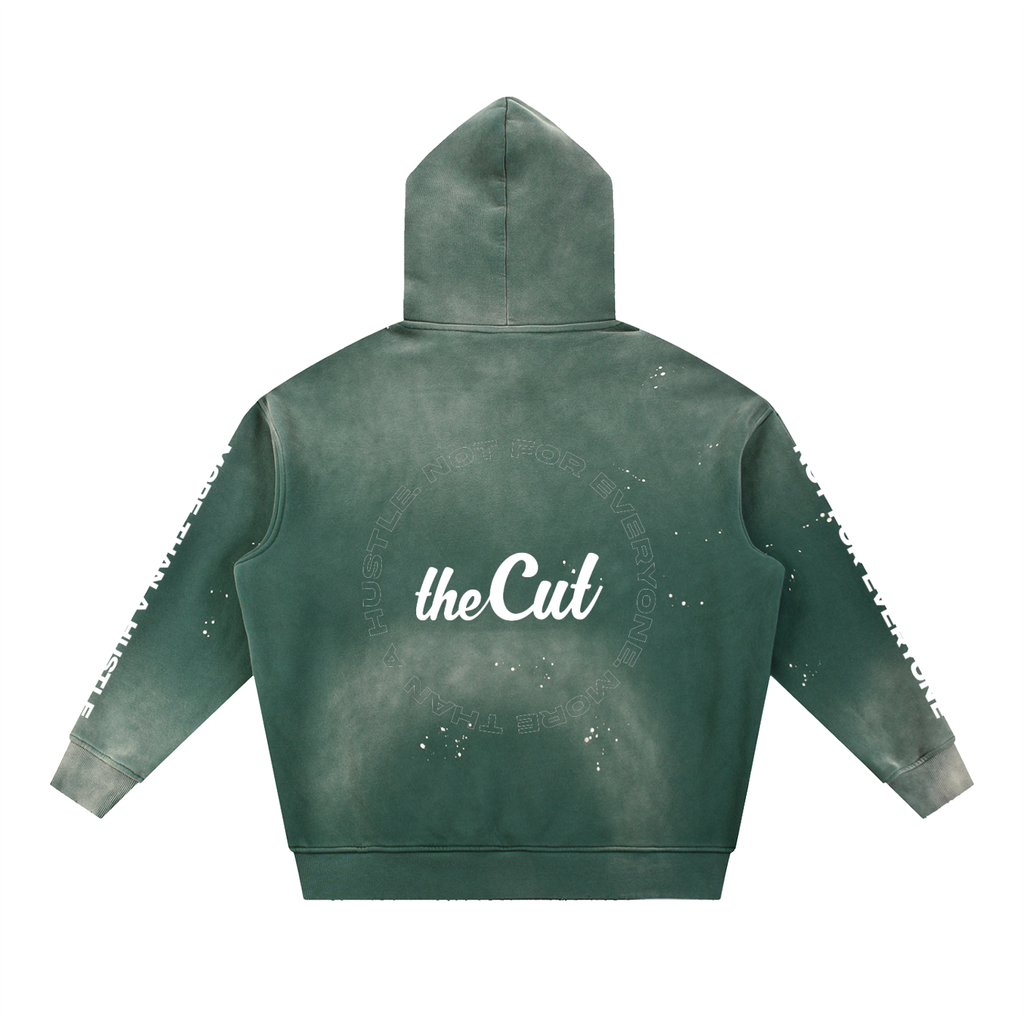 Not for Everyone Vintage Washed Frayed Fleece Hoodie