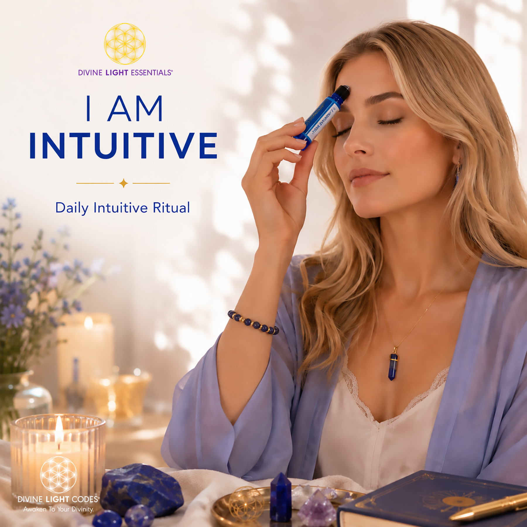 I Am Intuitive Essential Oil Elixir - Third Eye Chakra - Telepathy - Lucid Dreaming - Spirit Guides