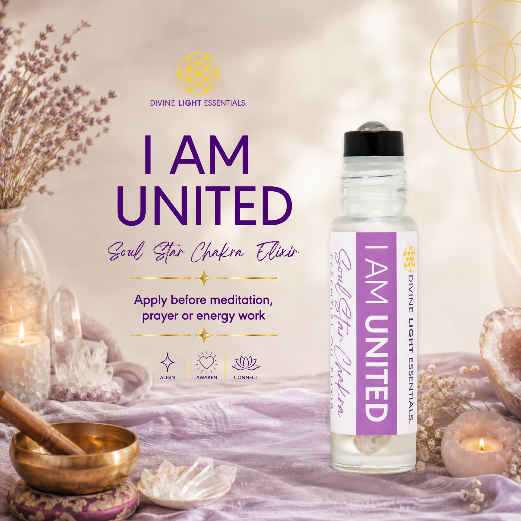 Lift Yourself Elixir Bundle - Essential Oils for Unity Consciousness - Ascension - Intuition - 3 Roller Bottles