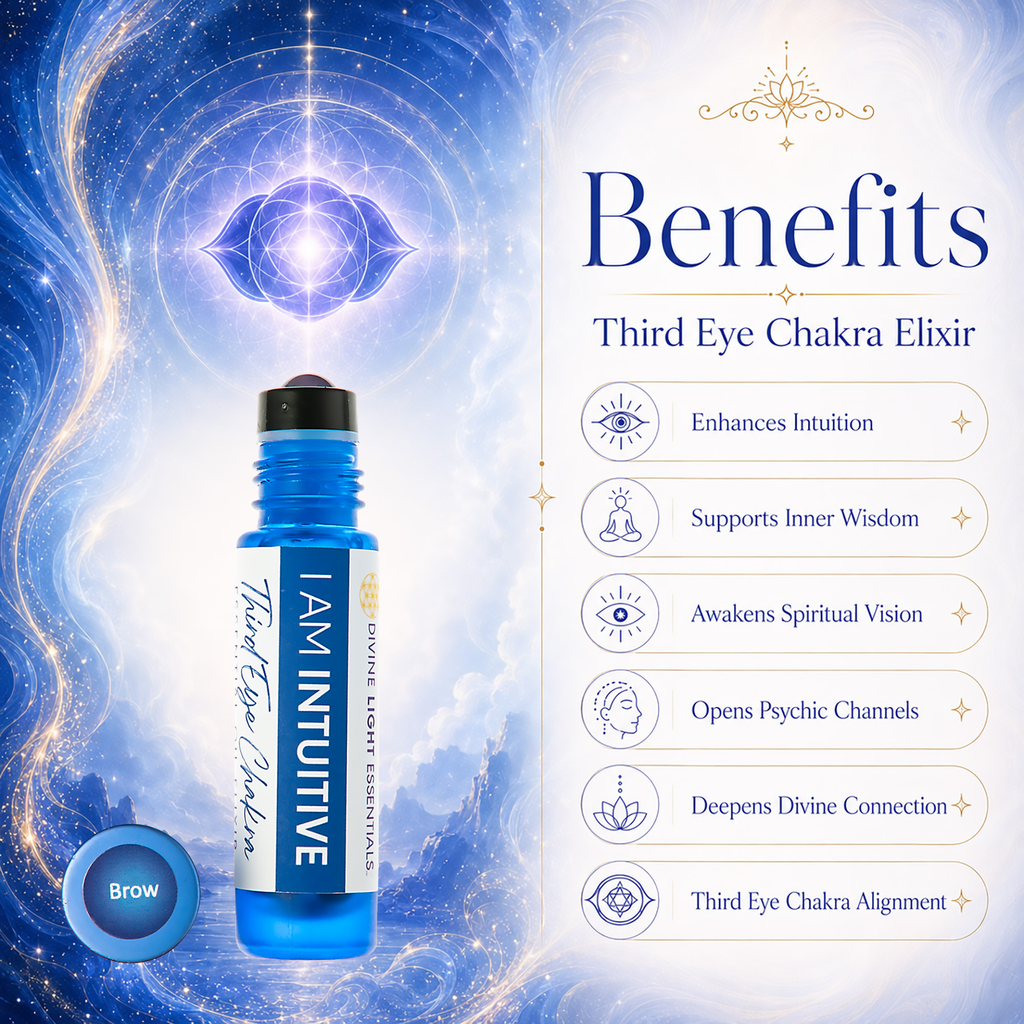 I Am Intuitive Essential Oil Elixir - Third Eye Chakra - Telepathy - Lucid Dreaming - Spirit Guides