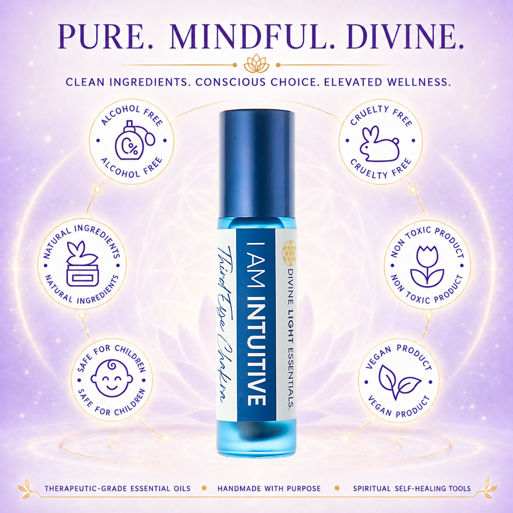 Love Yourself Elixir Bundle - Essential Oils for Love - Truth - Intuition - 3 Roller Bottles