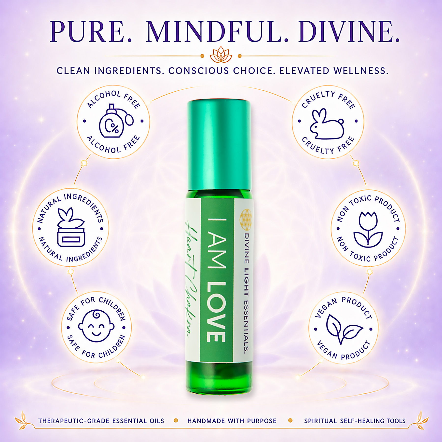 Love Yourself Elixir Bundle - Essential Oils for Love - Truth - Intuition - 3 Roller Bottles