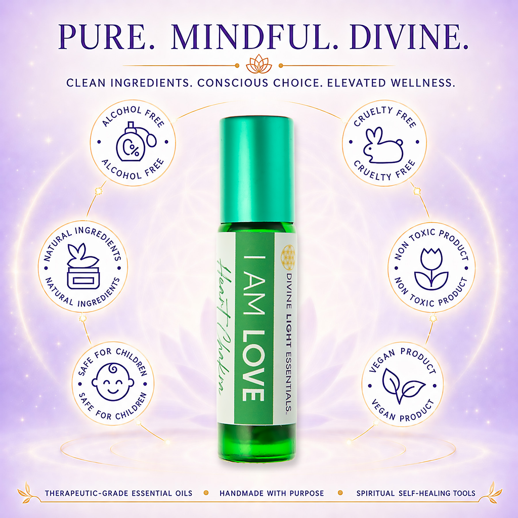 I Am Love Essential Oil Elixir - Heart Chakra - Self-love - Compassion - Forgiveness