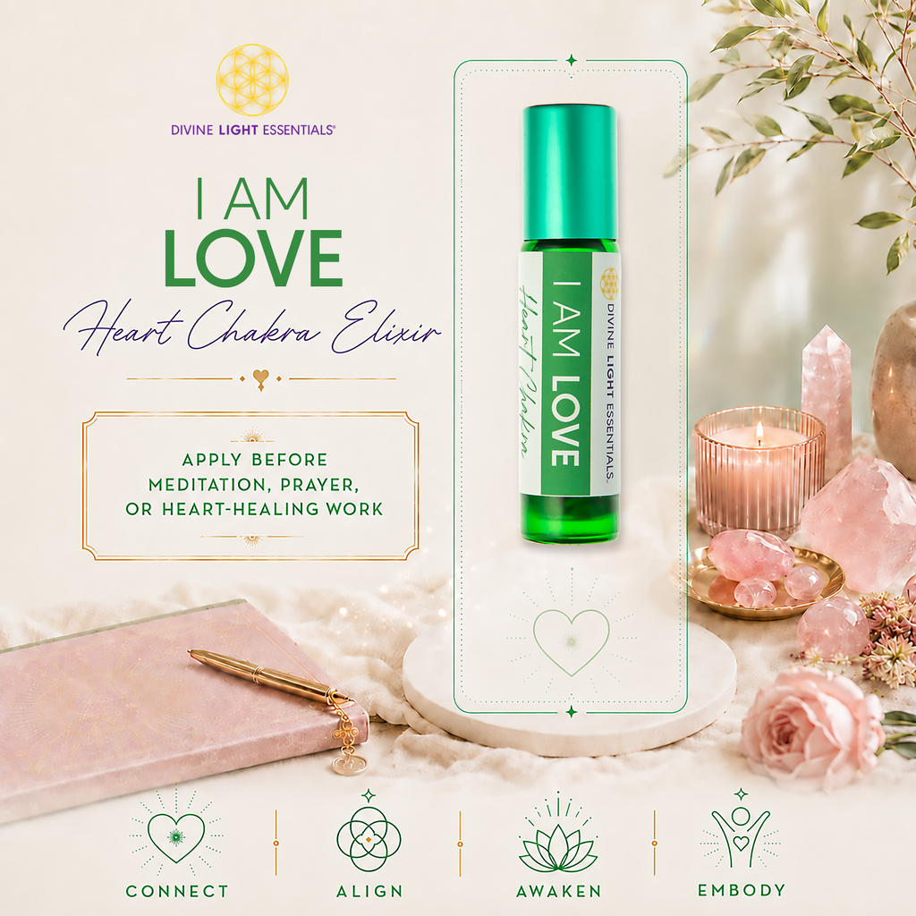 I Am Love Essential Oil Elixir - Heart Chakra - Self-love - Compassion - Forgiveness