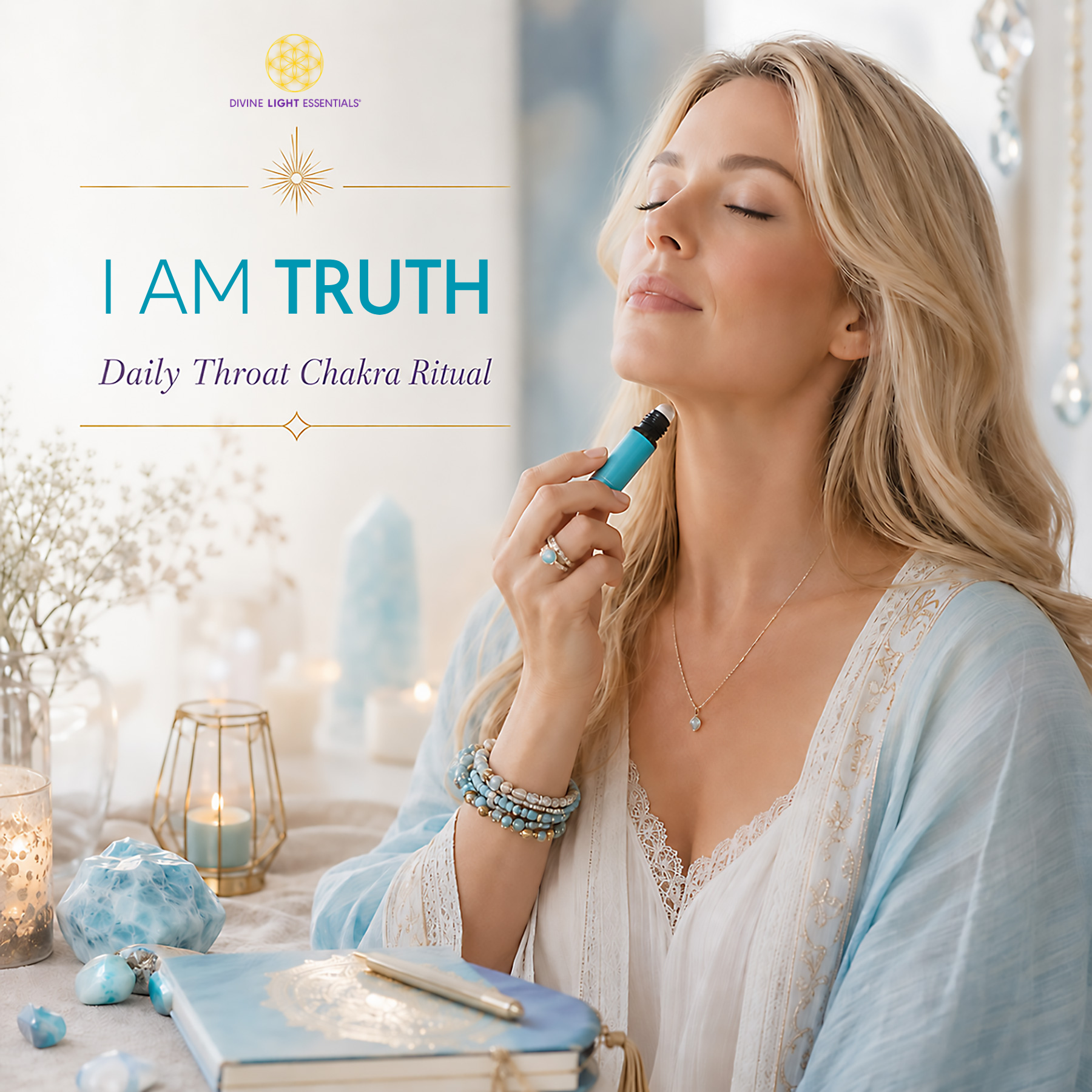 I Am Truth Essential Oil Elixir - Throat Chakra - Good Communication - Honesty