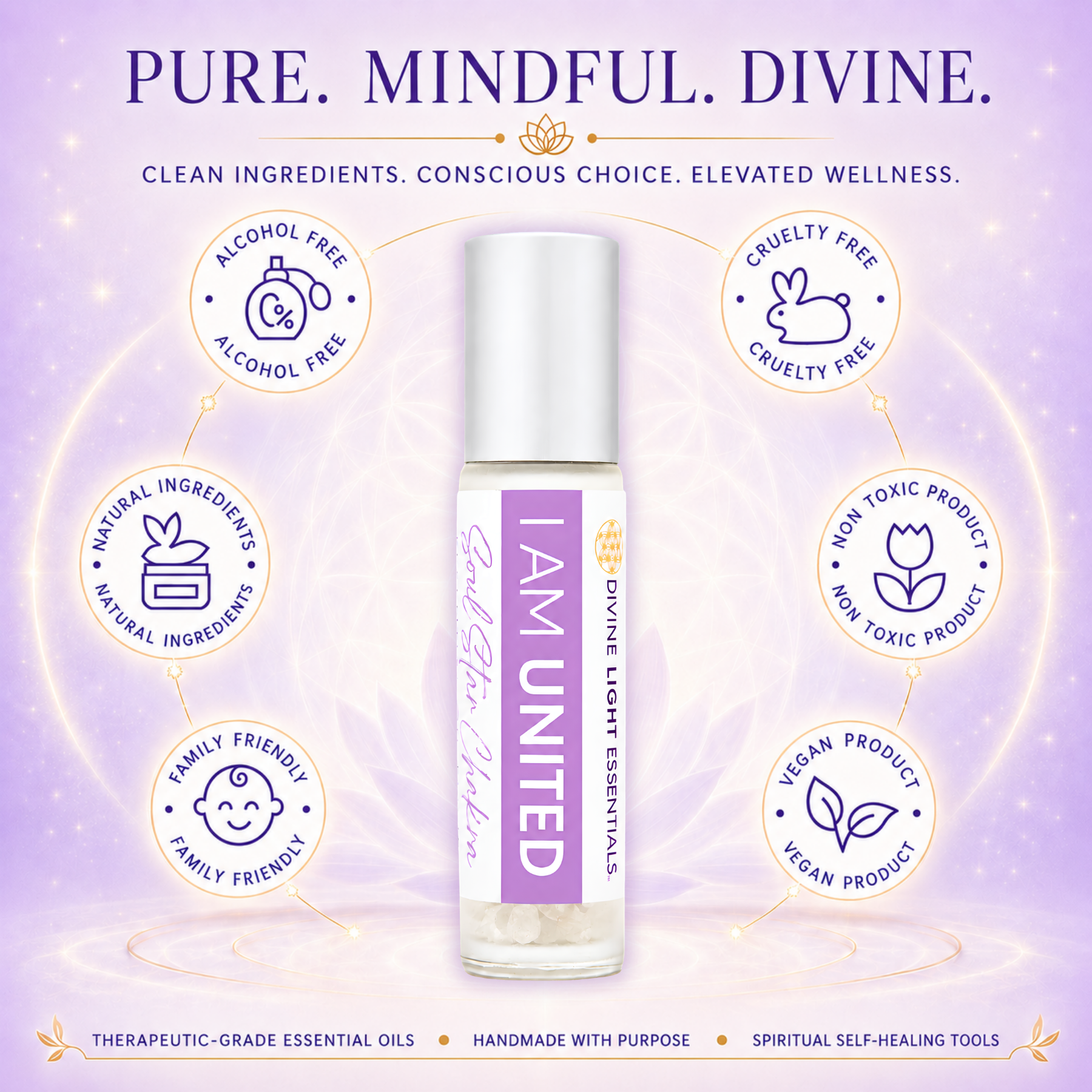 I Am United Essential Oil Elixir - Soul Star Chakra - Unity Consciousness - Oneness