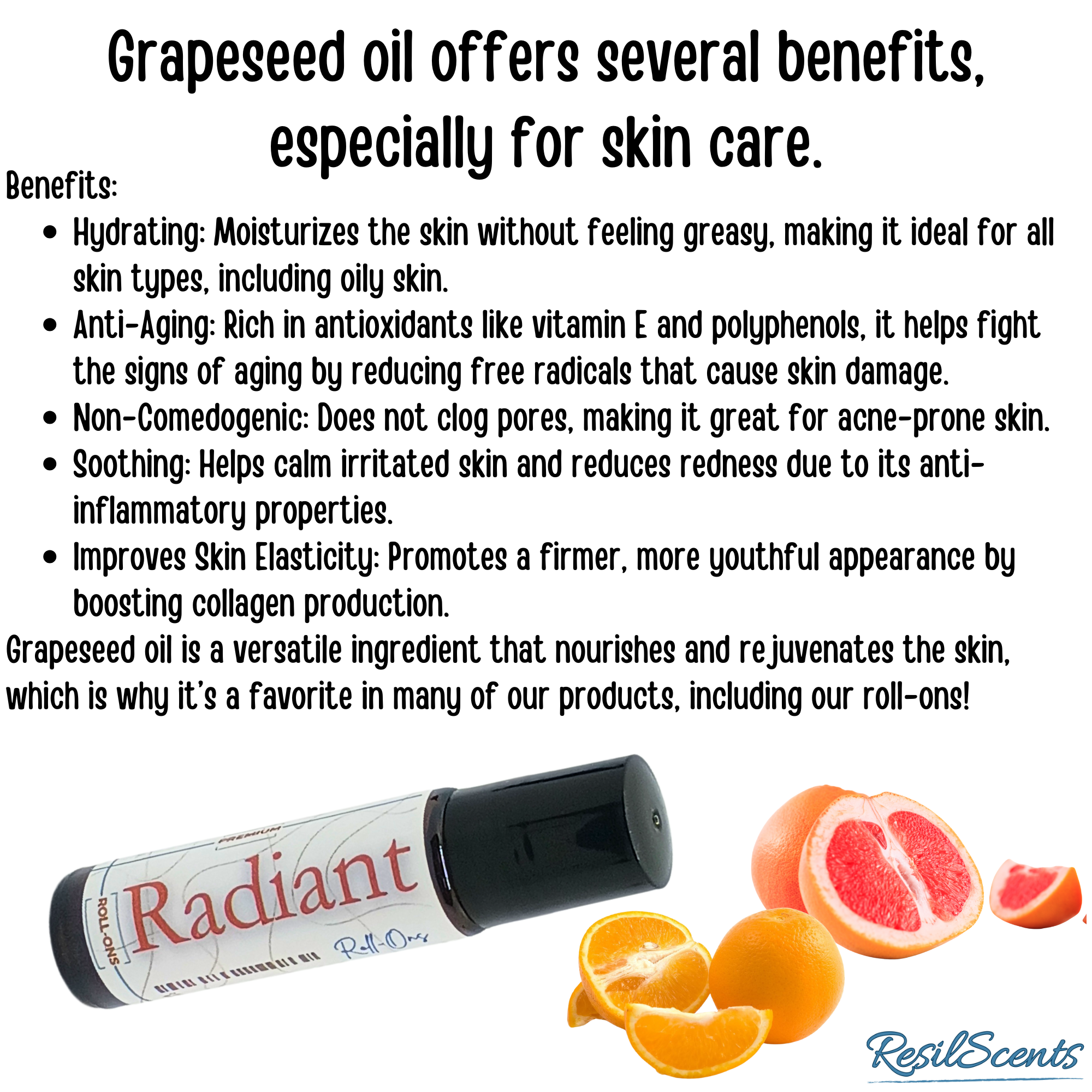 Radiant Roll-On Oil – Citrus Brightness On the Go | ResilScents™