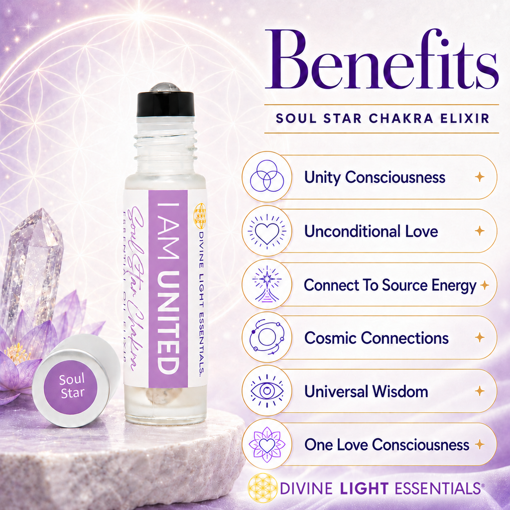 I Am United Essential Oil Elixir - Soul Star Chakra - Unity Consciousness - Oneness