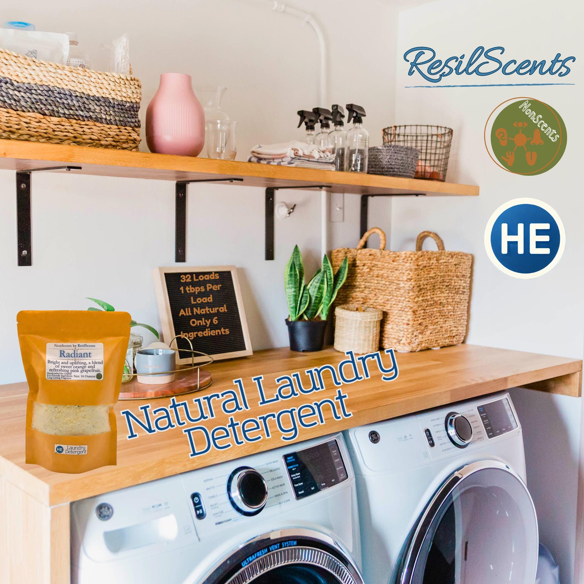 Radiant™ Laundry Detergent | Bright Citrus Clean – ResilScents™